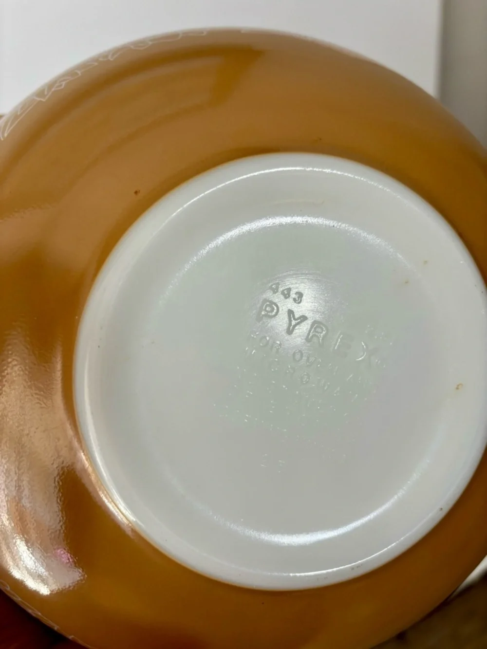 Vtg Pyrex Woodland Cinderella Mixing Bowl # 443 - 2 ½ QT. Nesting Mixing Bowl